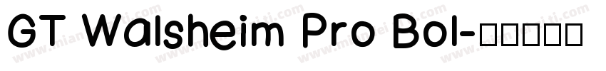 GT Walsheim Pro Bol字体转换